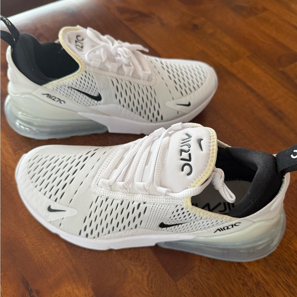 Nike Kids White and Black Air Max Sneakers